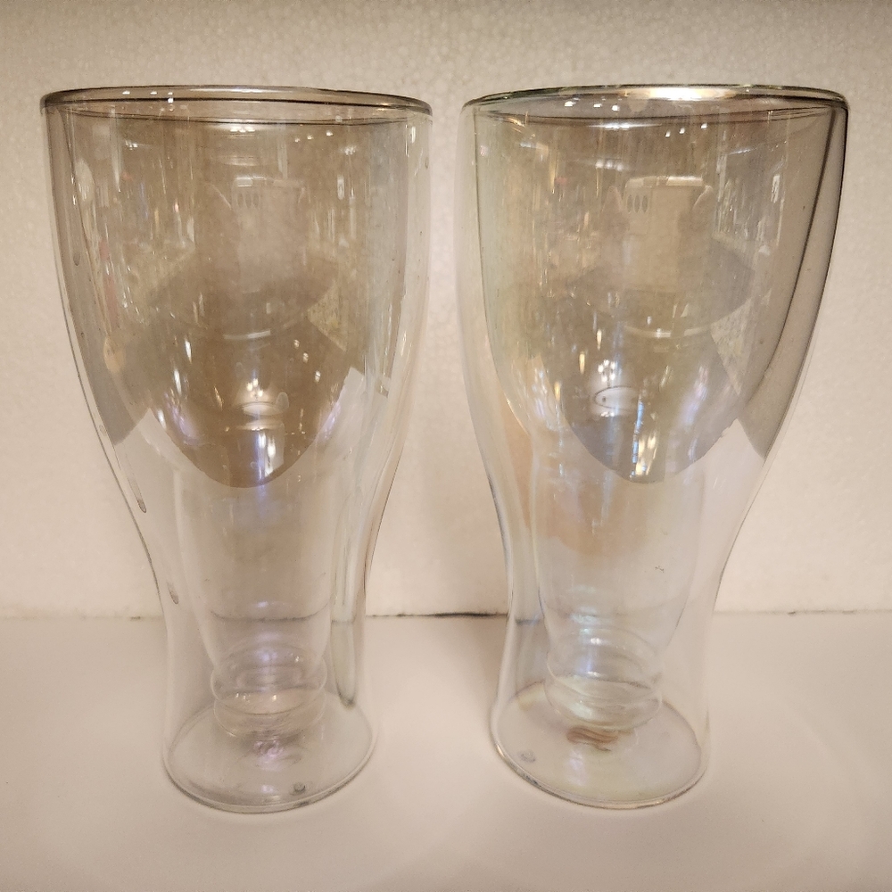 Dragon Double-Walled Clear Glass Beer Tumblers